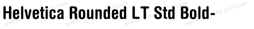 Helvetica Rounded LT Std Bold字体转换